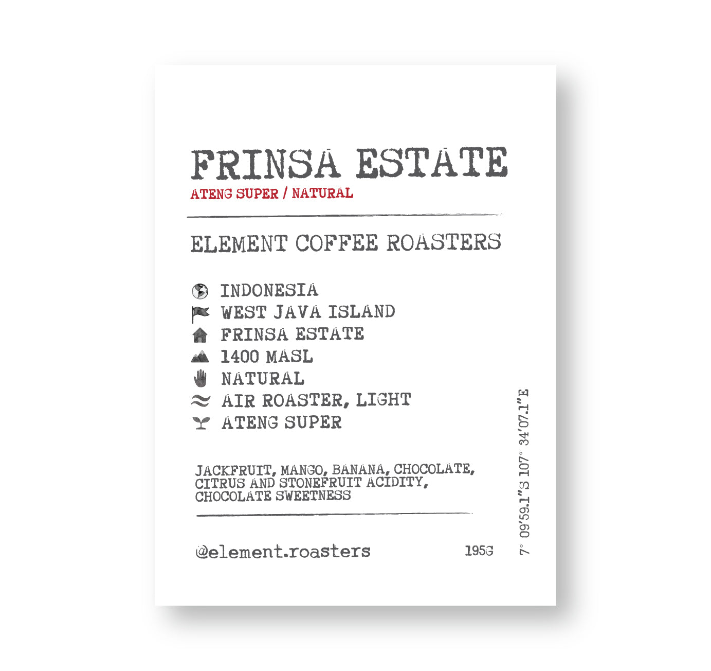 [C]  Indonesia Frinsa Estate Natural