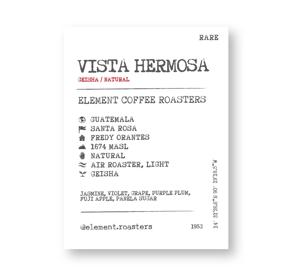 [O]  Guatemala Vista Hermosa Geisha Natural