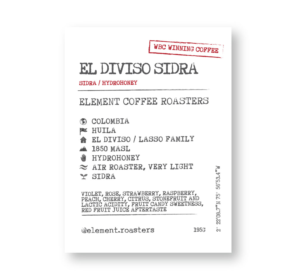 [J]  Colombia El Diviso Sidra Hydrohoney