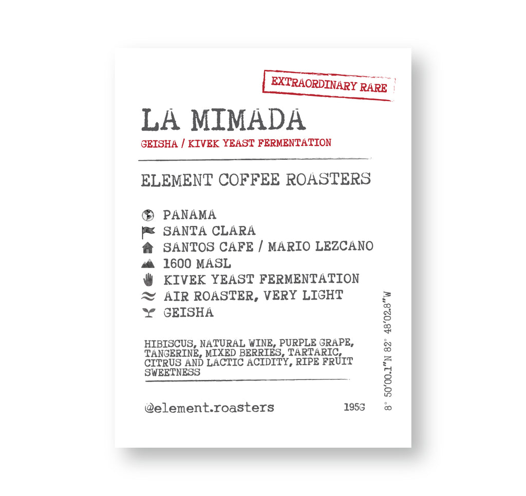[L]  Panama La Mimada Geisha Kivek Yeast Fermentation